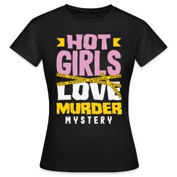 Murder Mystery Dinner, Murder Mystery Dinner - Women's T-Shirt - black - Front - AI Model Female 172 dark (172cm)