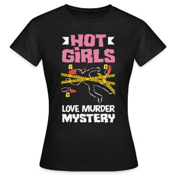 Murder Mystery Dinner, Murder Mystery Dinner - Women's T-Shirt - black - Front - AI Model Female 172 dark (172cm)