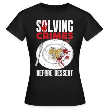 Murder Mystery Dinner, Murder Mystery Dinner - Women's T-Shirt - black - Front - AI Model Female 172 dark (172cm)