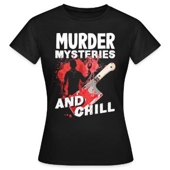 Murder Mystery Dinner, Murder Mystery Dinner - Women's T-Shirt - black - Front - AI Model Female 172 dark (172cm)