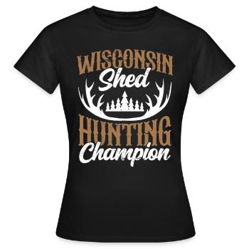 Chasse à l’échelle Chasse au chasseur d’écailles - T-shirt Femme - noir - Devant - AI Model Female 172 dark (172cm)