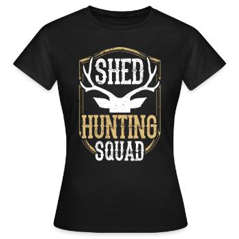 Chasse à l’échelle Chasse au chasseur d’écailles - T-shirt Femme - noir - Devant - AI Model Female 172 dark (172cm)