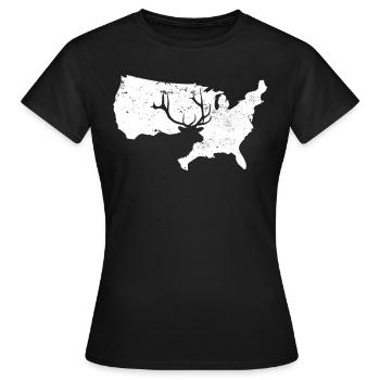 Chasse à l’échelle Chasse au chasseur d’écailles - T-shirt Femme - noir - Devant - AI Model Female 172 dark (172cm)