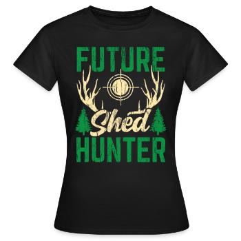Chasse à l’échelle Chasse au chasseur d’écailles - T-shirt Femme - noir - Devant - AI Model Female 172 dark (172cm)