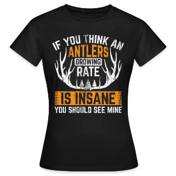 Chasse à l’échelle Chasse au chasseur d’écailles - T-shirt Femme - noir - Devant - AI Model Female 172 dark (172cm)