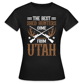 Chasse à l’échelle Chasse au chasseur d’écailles - T-shirt Femme - noir - Devant - AI Model Female 172 dark (172cm)