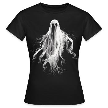 Appât fantôme Paranormal Chasseur de fantômes - T-shirt Femme - noir - Devant - AI Model Female 172 dark (172cm)
