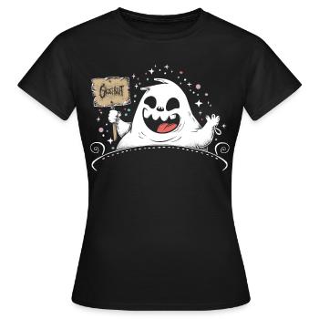 Appât fantôme Paranormal Chasseur de fantômes - T-shirt Femme - noir - Devant - AI Model Female 172 dark (172cm)