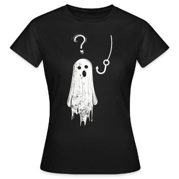 Appât fantôme Paranormal Chasseur de fantômes - T-shirt Femme - noir - Devant - AI Model Female 172 dark (172cm)
