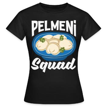 Pelmeni russes, quenelles russes - T-shirt Femme - noir - Devant - AI Model Female 172 dark (172cm)