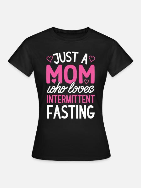 Intermittierendes Fasten Abnehmen - Frauen T-Shirt - Schwarz