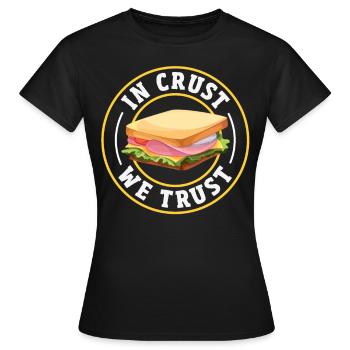 Sandwich Sandwich Snack Célébration - T-shirt Femme - noir - Devant - AI Model Female 172 dark (172cm)