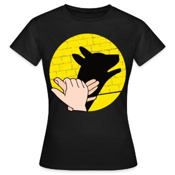Handschattenpuppenspiel Puppen - Frauen T-Shirt - Schwarz - Vorne - AI Model Female 172 dark (172cm)