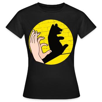 Handschattenpuppenspiel Puppen - Frauen T-Shirt - Schwarz - Vorne - AI Model Female 172 dark (172cm)