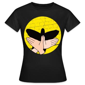 Handschattenpuppenspiel Puppen - Frauen T-Shirt - Schwarz - Vorne - AI Model Female 172 dark (172cm)