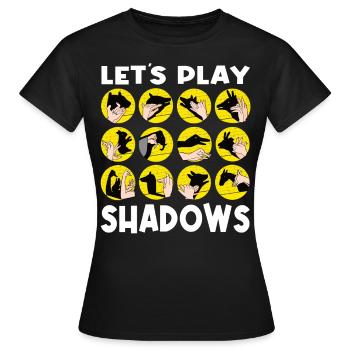 Handschattenpuppenspiel Puppen - Frauen T-Shirt - Schwarz - Vorne - AI Model Female 172 dark (172cm)