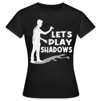 Handschattenpuppenspiel Puppen - Frauen T-Shirt - Schwarz - Vorne - AI Model Female 172 dark (172cm)