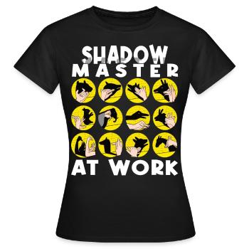 Handschattenpuppenspiel Puppen - Frauen T-Shirt - Schwarz - Vorne - AI Model Female 172 dark (172cm)