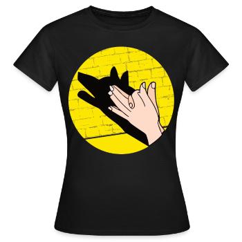 Handschattenpuppenspiel Puppen - Frauen T-Shirt - Schwarz - Vorne - AI Model Female 172 dark (172cm)