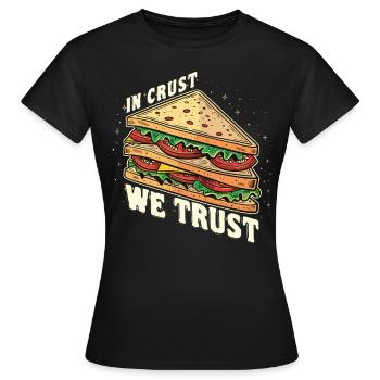Sandwich Sandwich Snack Célébration - T-shirt Femme - noir - Devant - AI Model Female 172 dark (172cm)