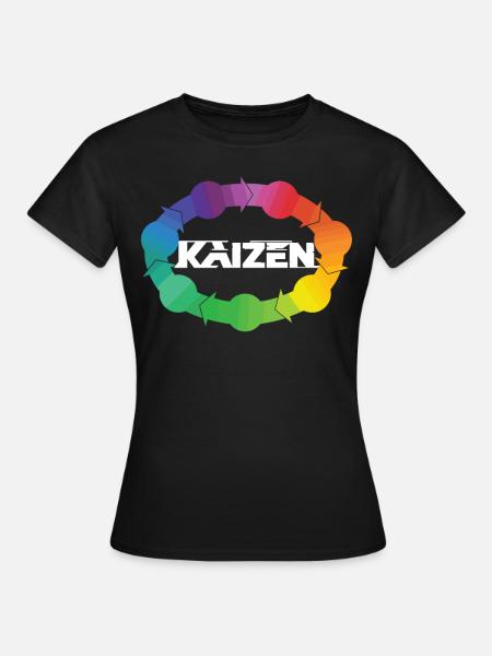 Hiragana Katakana Kaizen-methode Kaizen - Frauen T-Shirt - Schwarz