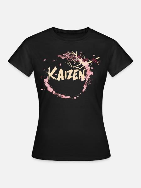 Hiragana Katakana Kaizen-methode Kaizen - Frauen T-Shirt - Schwarz
