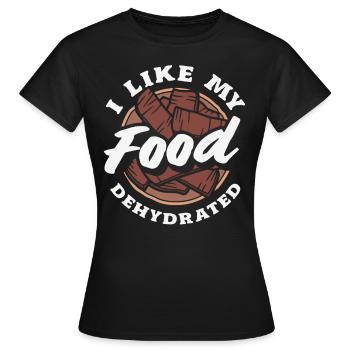 Boeuf Jerky Dealer Costume de Boeuf Jerky - T-shirt Femme - noir - Devant - AI Model Female 172 dark (172cm)