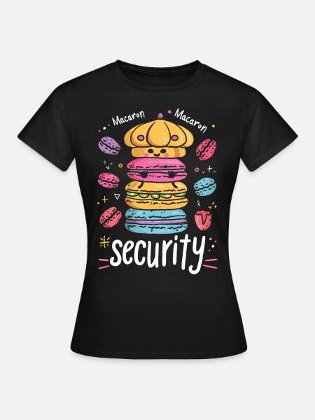 Macaron-liebhaber Macaron Baker - Frauen T-Shirt - Schwarz