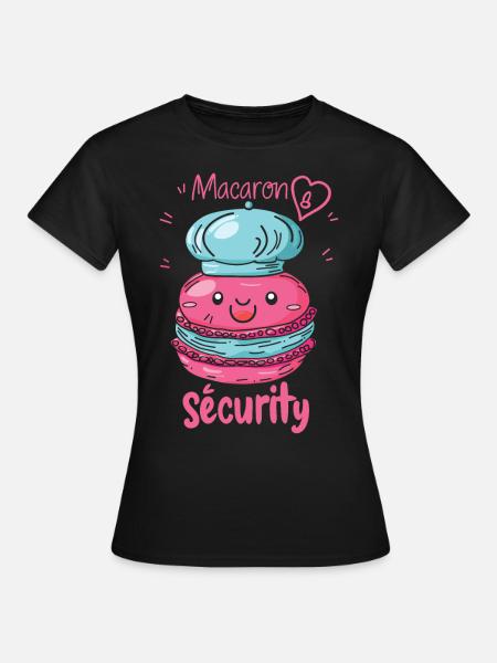 Macaron-liebhaber Macaron Baker - Frauen T-Shirt - Schwarz