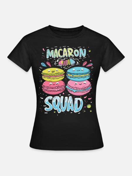 Macaron-liebhaber Macaron Baker - Frauen T-Shirt - Schwarz