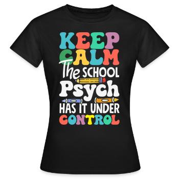 Schule Psych Berater Psychologie - Frauen T-Shirt - Schwarz - Vorne - AI Model Female 172 dark (172cm)