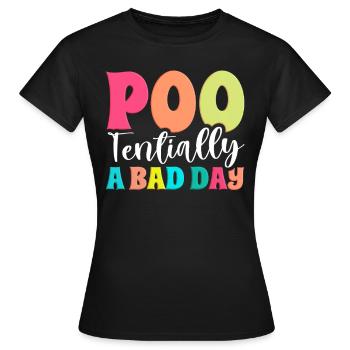 Funny Cooped Mir Badezimmer meme - Frauen T-Shirt - Schwarz - Vorne - AI Model Female 172 dark (172cm)