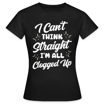 Funny Cooped Mir Badezimmer meme - Frauen T-Shirt - Schwarz - Vorne - AI Model Female 172 dark (172cm)