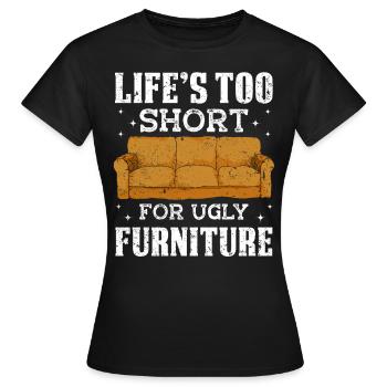 Restaurateur Meubles rembourrés - T-shirt Femme - noir - Devant - AI Model Female 172 dark (172cm)