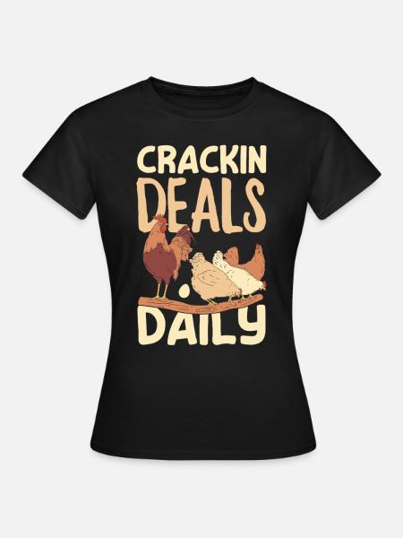 Unterstützen Sie lokale Eierhändler - Frauen T-Shirt - Schwarz