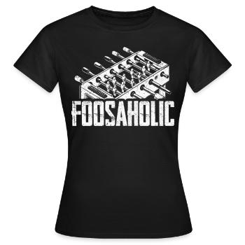 Tischfußballer Und Tischfußballer - Frauen T-Shirt - Schwarz - Vorne - AI Model Female 172 dark (172cm)