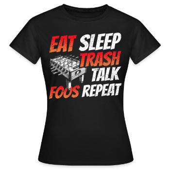 Tischfußballer Und Tischfußballer - Frauen T-Shirt - Schwarz - Vorne - AI Model Female 172 dark (172cm)