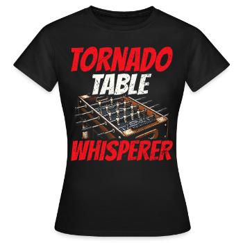 Tischfußballer Und Tischfußballer - Frauen T-Shirt - Schwarz - Vorne - AI Model Female 172 dark (172cm)