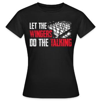 Tischfußballer Und Tischfußballer - Frauen T-Shirt - Schwarz - Vorne - AI Model Female 172 dark (172cm)