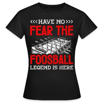 Tischfußballer Und Tischfußballer - Frauen T-Shirt - Schwarz - Vorne - AI Model Female 172 dark (172cm)