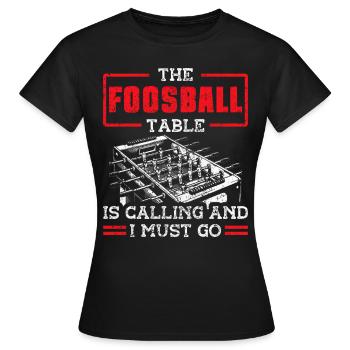 Tischfußballer Und Tischfußballer - Frauen T-Shirt - Schwarz - Vorne - AI Model Female 172 dark (172cm)