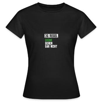 Grünen Bundestagswahl Anti Grün Satire 3G - Frauen T-Shirt - Schwarz - Vorne - AI Model Female 172 dark (172cm)