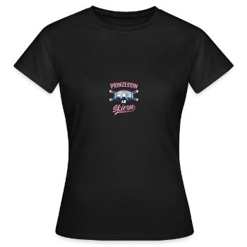 Skifahrerin Skifahren Apres Ski Skibrille - Frauen T-Shirt - Schwarz - Vorne - AI Model Female 172 dark (172cm)