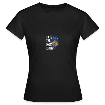 Drapeau du Kosovo Drapeau Jersey Cadeau Kosovar - T-shirt Femme - noir - Devant - AI Model Female 172 dark (172cm)