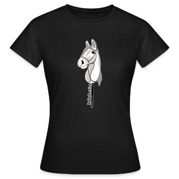 Cheval de loisir - cheval de loisir - cheval de loisir - T-shirt Femme - noir - Devant - AI Model Female 172 dark (172cm)