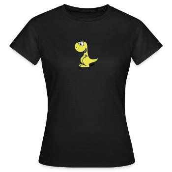 Dino (c) - T-shirt Femme - noir - Devant - AI Model Female 172 dark (172cm)