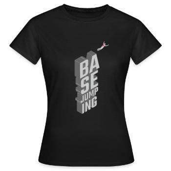 Basejumping - chute libre - T-shirt Femme - noir - Devant - AI Model Female 172 dark (172cm)