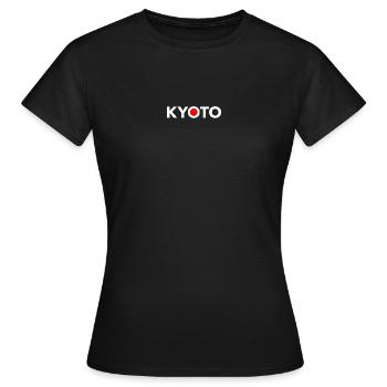 KYOTO Japon Drapeau Japonais - T-shirt Femme - noir - Devant - AI Model Female 172 dark (172cm)