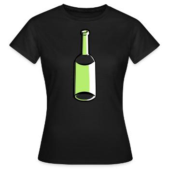 Flacon vide - T-shirt Femme - noir - Devant - AI Model Female 172 dark (172cm)