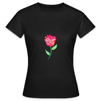 Cloudy Pink - Women's T-Shirt - black - Front - AI Model Female 172 dark (172cm)